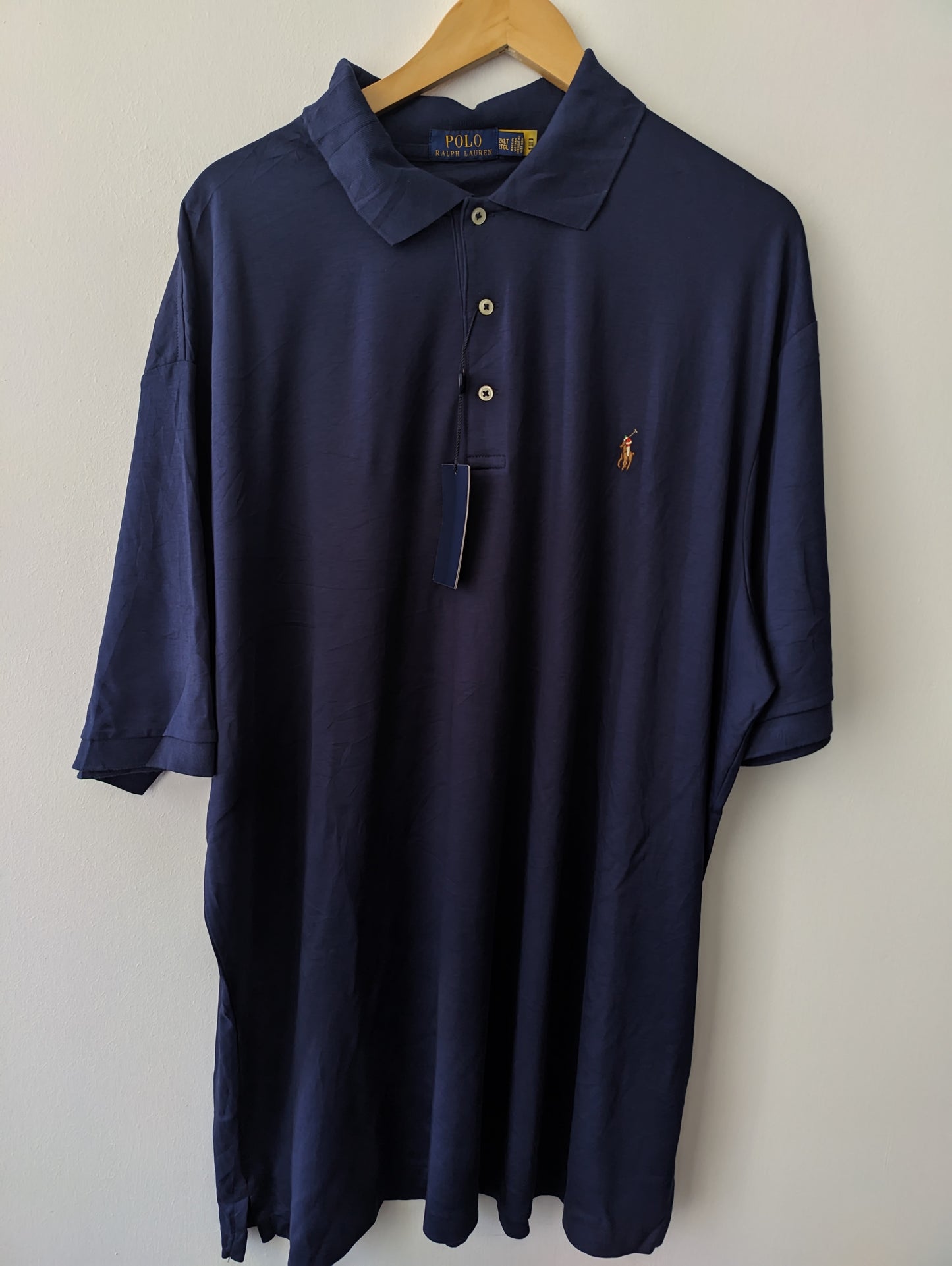 CAMISETA RALPH LAUREN AZUL MEDIANOCHE EXTRA GRANDE.