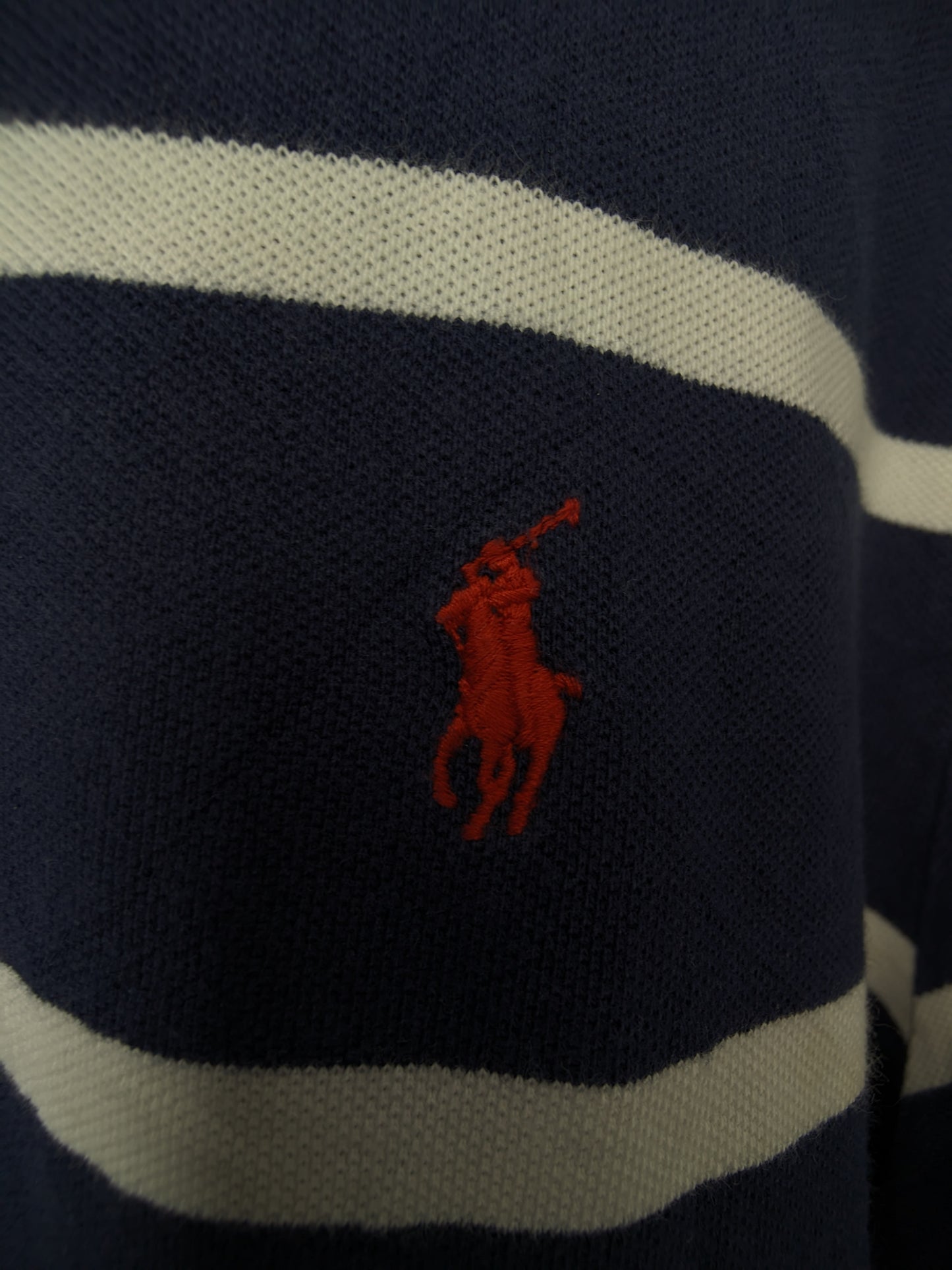 CAMISETA RALPH LAUREN AZUL CON RAYAS